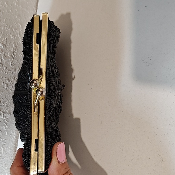 Beaded Black Clutch - Picture 6 of 6